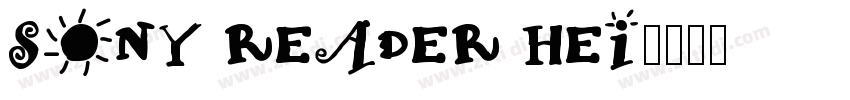Sony Reader Hei字体转换